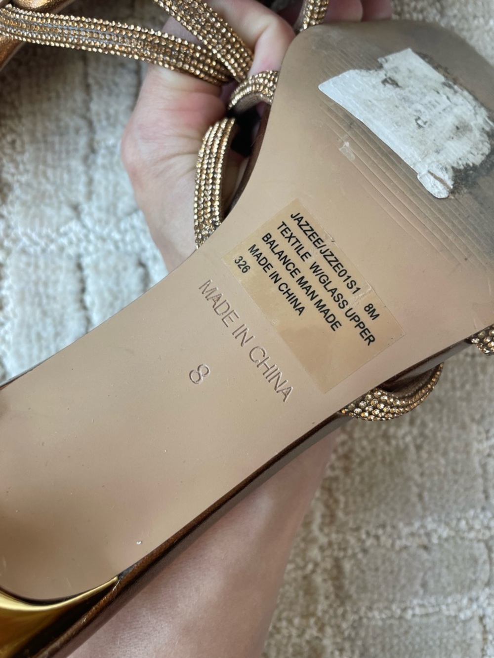 Steve Madden Metallic Bronze Heels - Picture 4 of 4